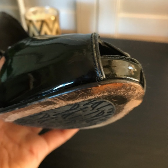 DVF Patent Leather Peep Toe High Heels Size 10 - Picture 4 of 8